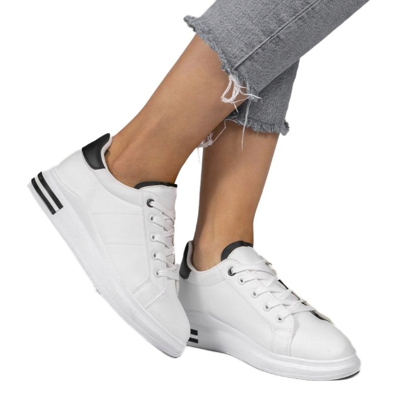 Adidași clasici albi LG20 negru 1