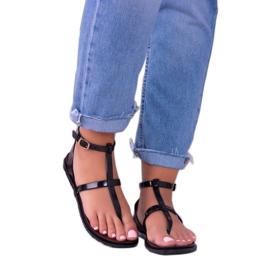 Sandale Lu Boo Romani, Lento Negru japonez 2