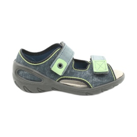 Pantofi pentru copii Befado 065X141 gri verde 1