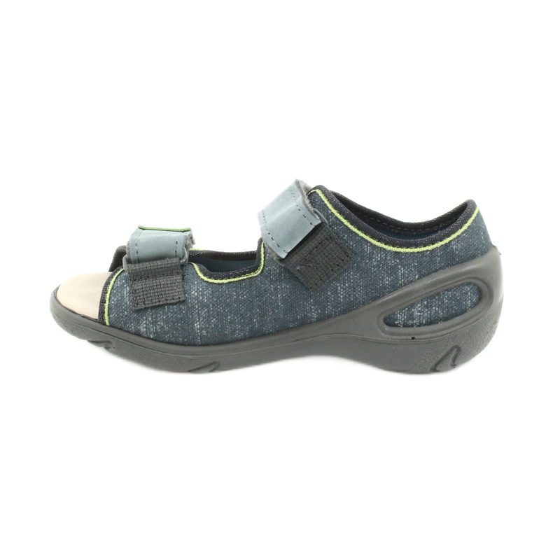 Pantofi pentru copii Befado 065X141 gri verde 2