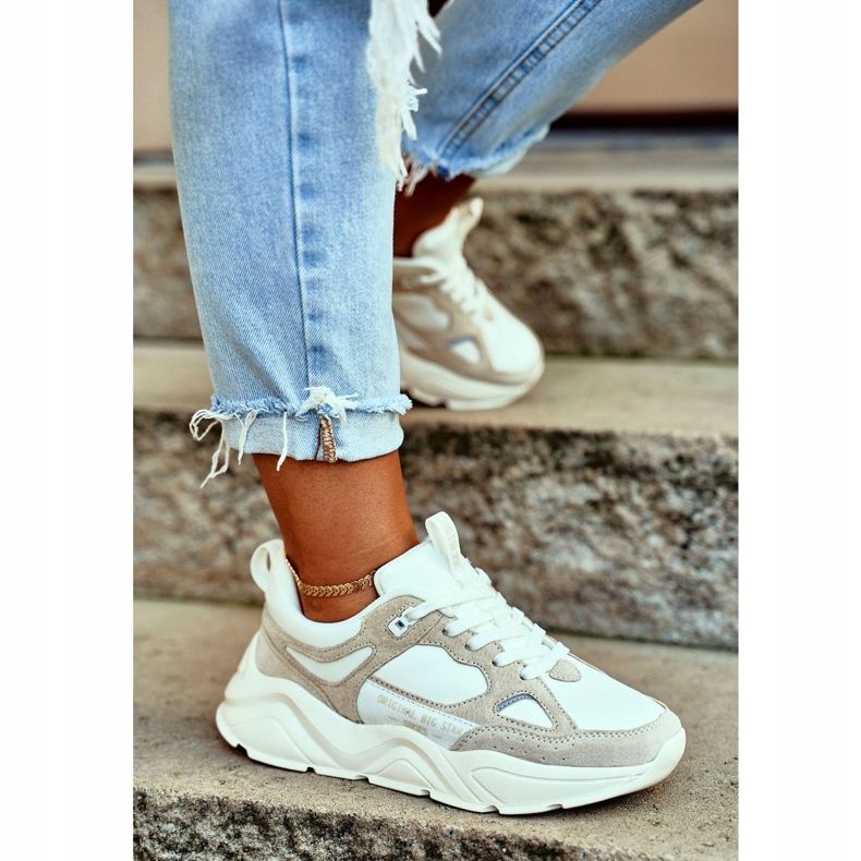 Adidași pentru femei Big Star White GG274657 alb 1