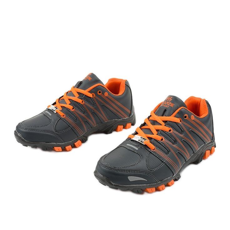 Trekking sportiv pentru femei gri W118 portocale 2
