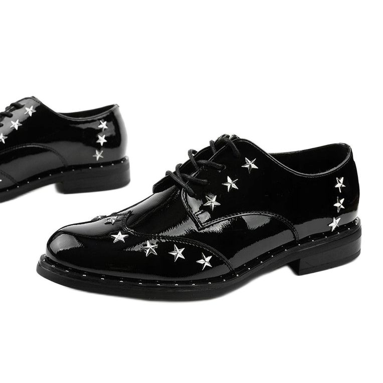 Pantofi de damă negri C18-37117 negru 1