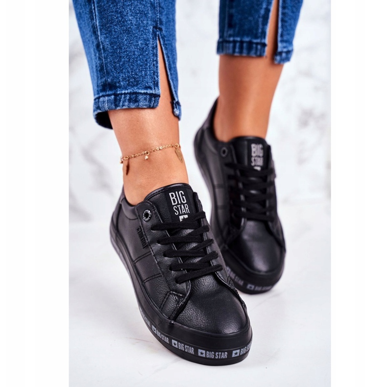 Adidași pentru femei Big Star Black Snake GG274193 negru 1