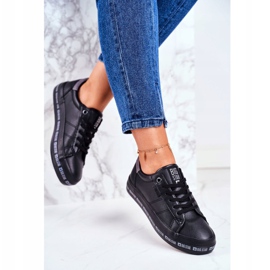 Adidași pentru femei Big Star Black Snake GG274193 negru 2
