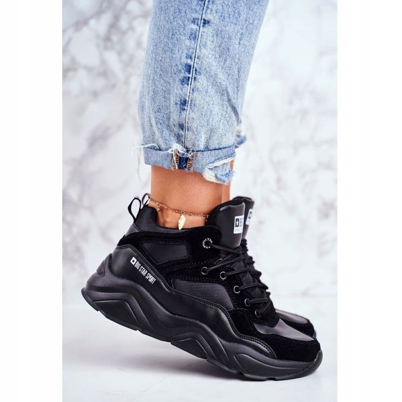 Pantofi sport pentru femei Big Star Black GG274644 negru 1