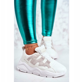 Încălțăminte sport pentru femei Big Star White GG274635 alb 2