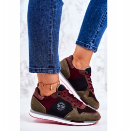 Sporturi pentru tineri Big Star Grey și Claret GG274459 roșu gri 2