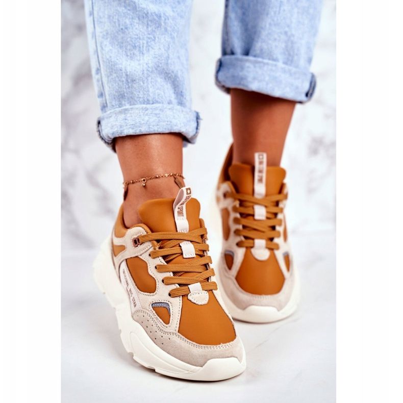 Adidași pentru femei Big Star Beige GG274653 bej 2