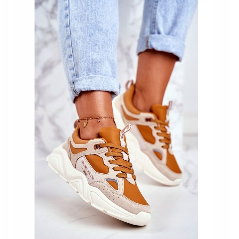 Adidași pentru femei Big Star Beige GG274653 bej 1