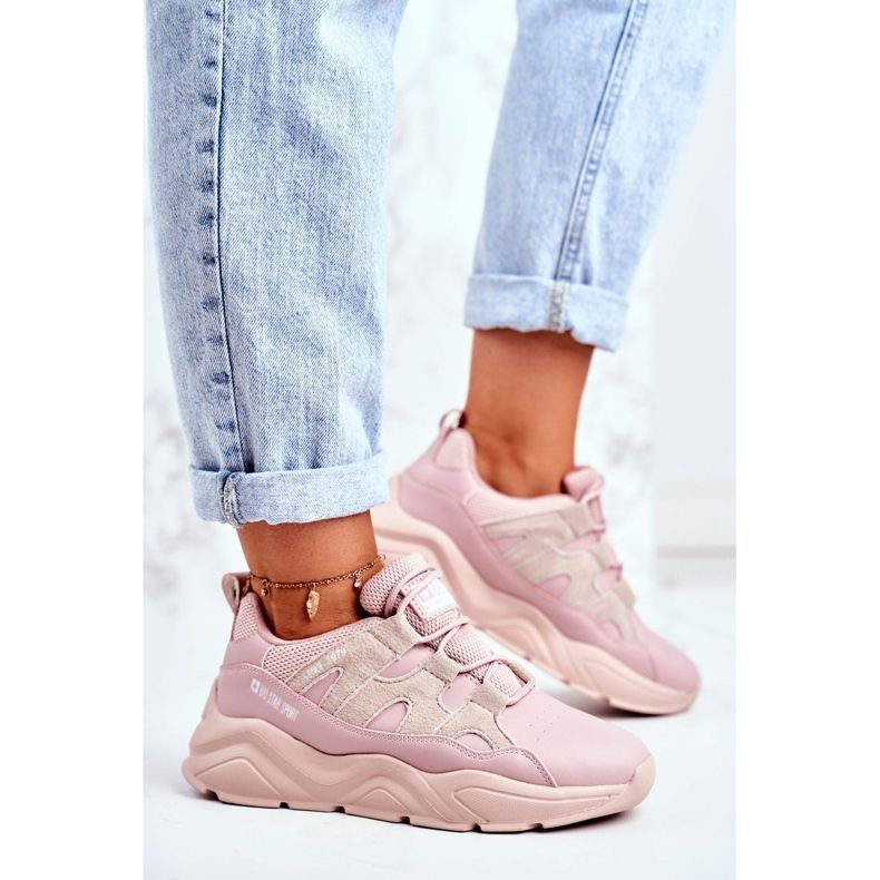 Încălțăminte sport pentru femei Big Star Pink GG274637 roz 1