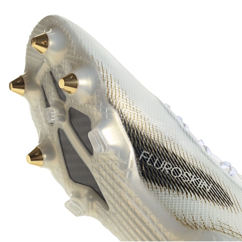 Ghete de fotbal Adidas X Ghosted.1 Sg M EG8260 negru, alb, auriu alb 2