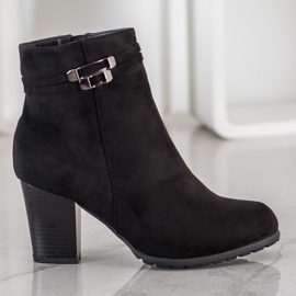 Goodin Cizme negre cu centură decorativă negru 2