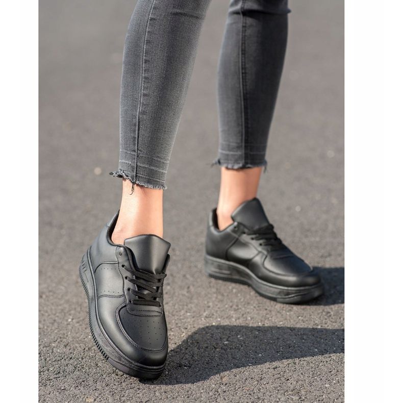 SHELOVET Adidași pe platformă negru 1