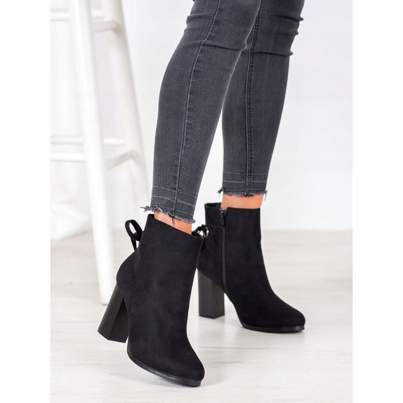 Goodin Cizme cu legătură decorativă negru 2