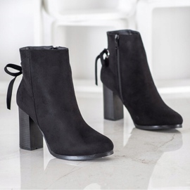 Goodin Cizme cu legătură decorativă negru 1