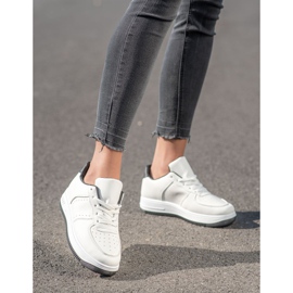 SHELOVET Adidași pe Paltform alb 2