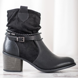 Goodin Cowgirls cu dungi decorative negru 2