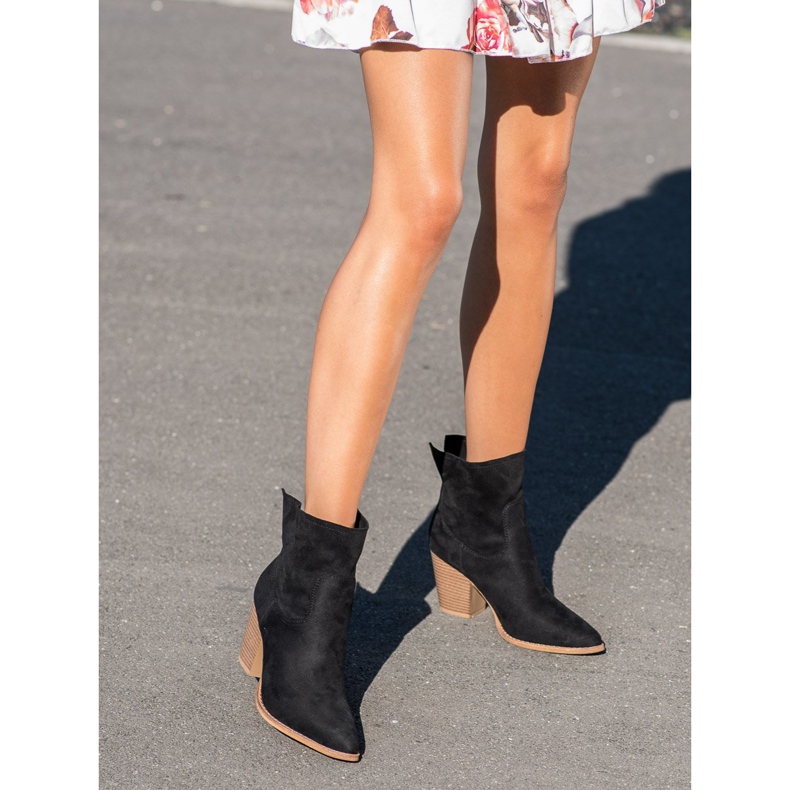 Erynn Cizme de cowboy înalte negru 1