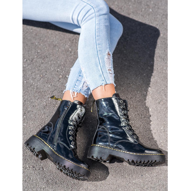 Muncitori din piele VINCEZA negru 2