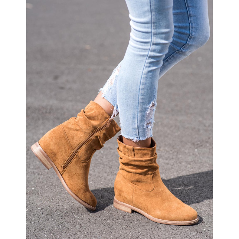 Cizme de cowboy pe pană VINCEZA maro 1