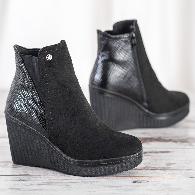 Goodin Cizme cu pană negru 1