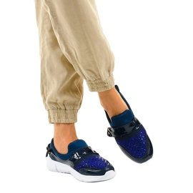 Pantofi sport alunecați bleumarin B120-3 albastru marin 2