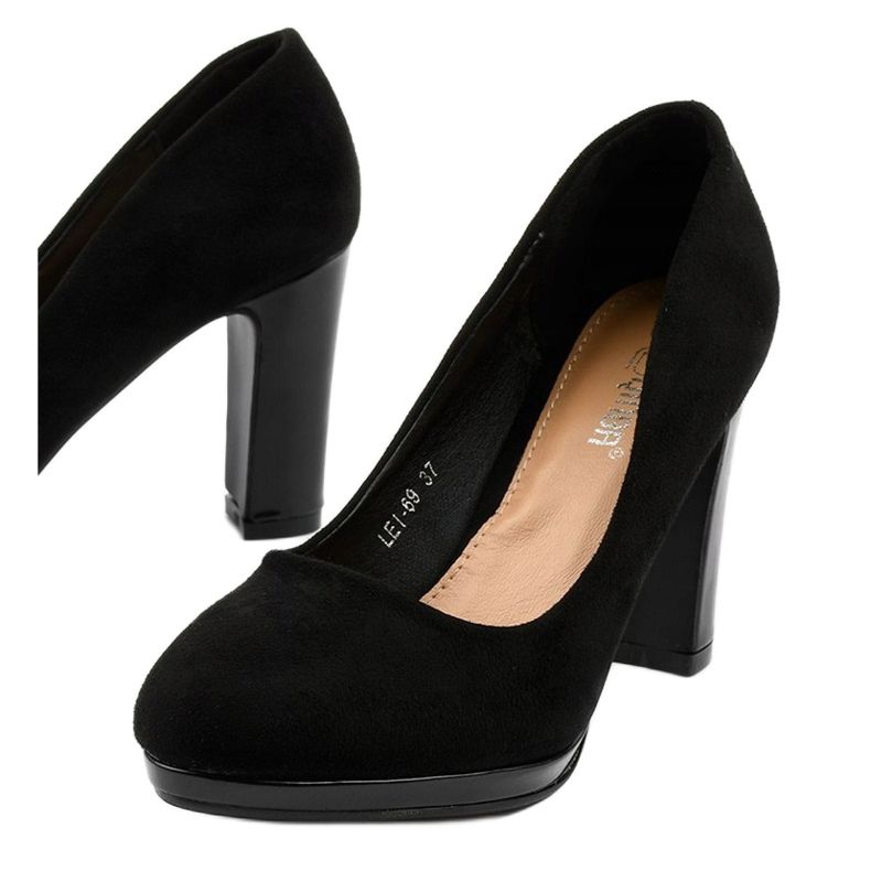 Pompe negre pe stâlpul LEI-69 negru 1