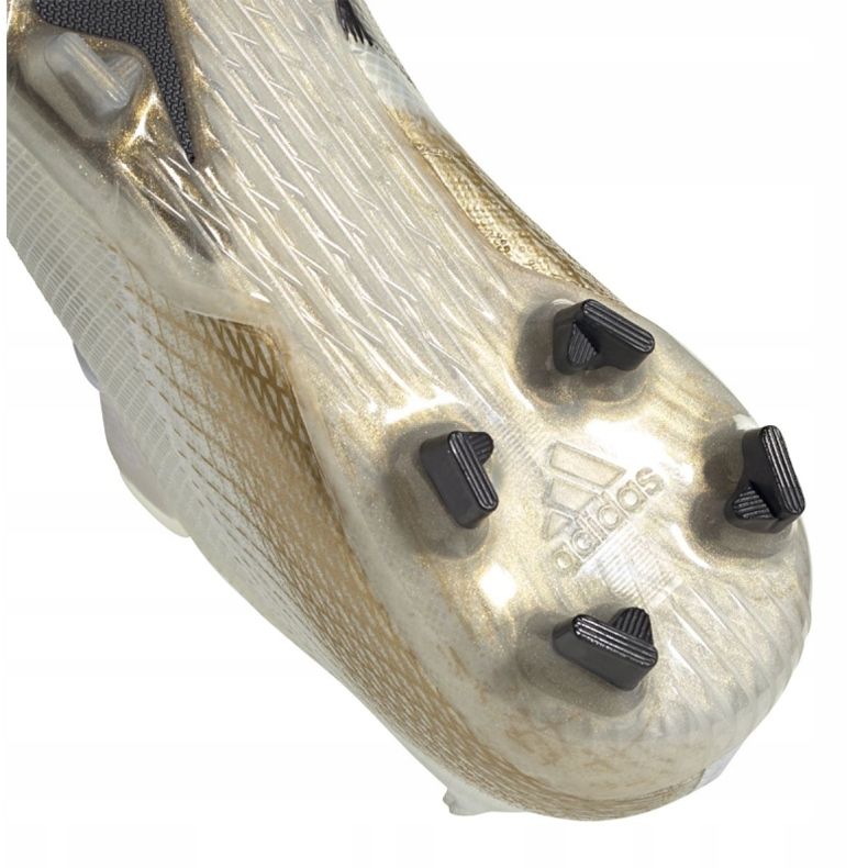 Ghete de fotbal Adidas X Ghosted.1 Fg Jr EG8181 negru, alb, auriu alb 1