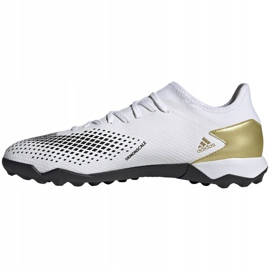 Ghete de fotbal Adidas Predator 20.3 L Tf M FW9189 albastru marin, alb, auriu alb 2