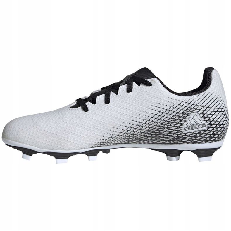 Ghete de fotbal Adidas X GHOSTED.4 FxG M FW6783 alb, alb, negru alb 2