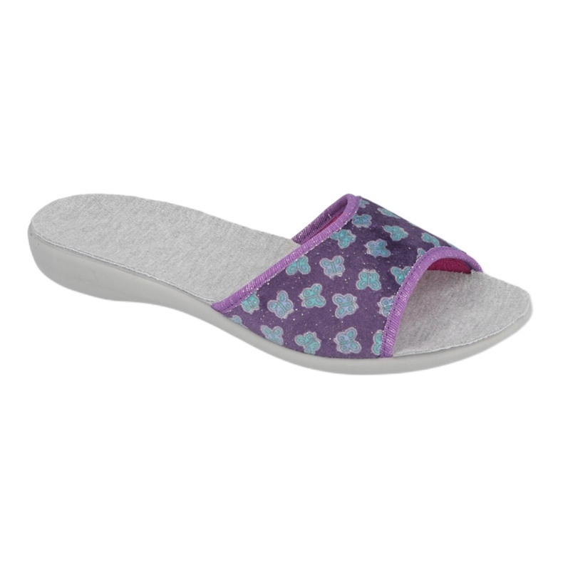 Pantofi de damă Befado pu 300D042 violet albastru gri 1
