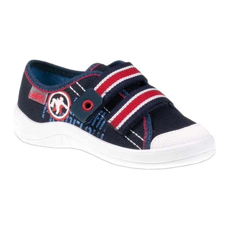 Papuci de băiat Befado 672x058 alb roșu albastru marin 1