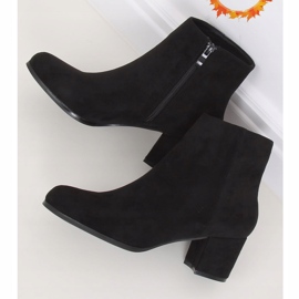 Cizme negre cu toc mic L7196A Negru 1