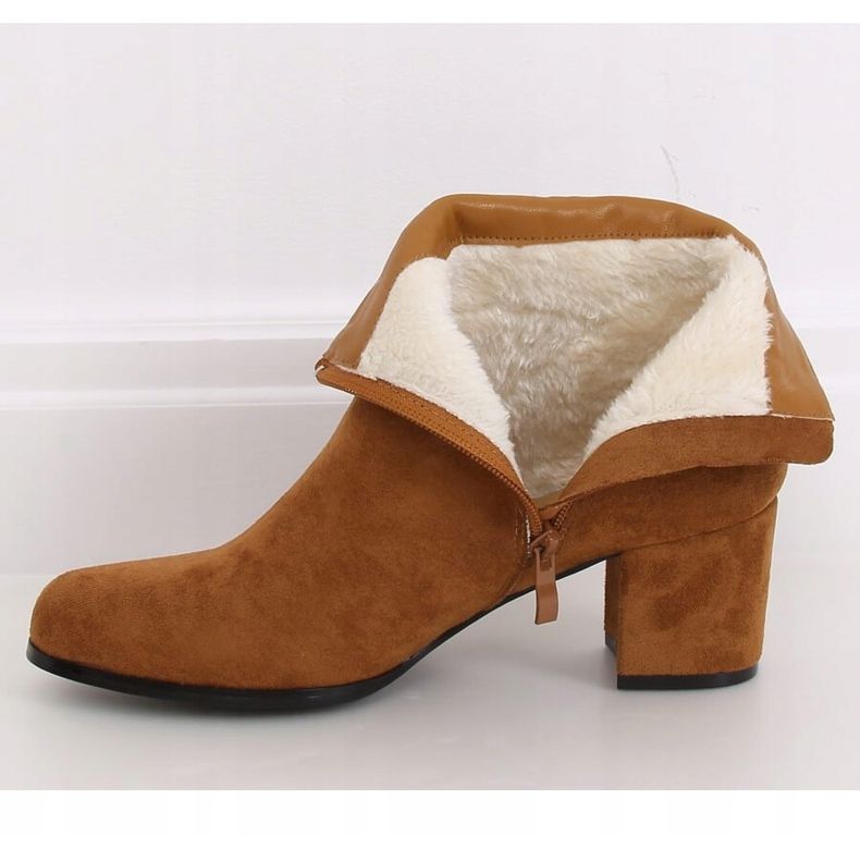 Camel L7196A Cizme cu toc mic Camel maro 1