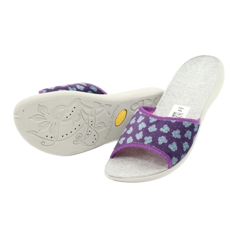 Pantofi de damă Befado pu 300D042 violet albastru gri 4