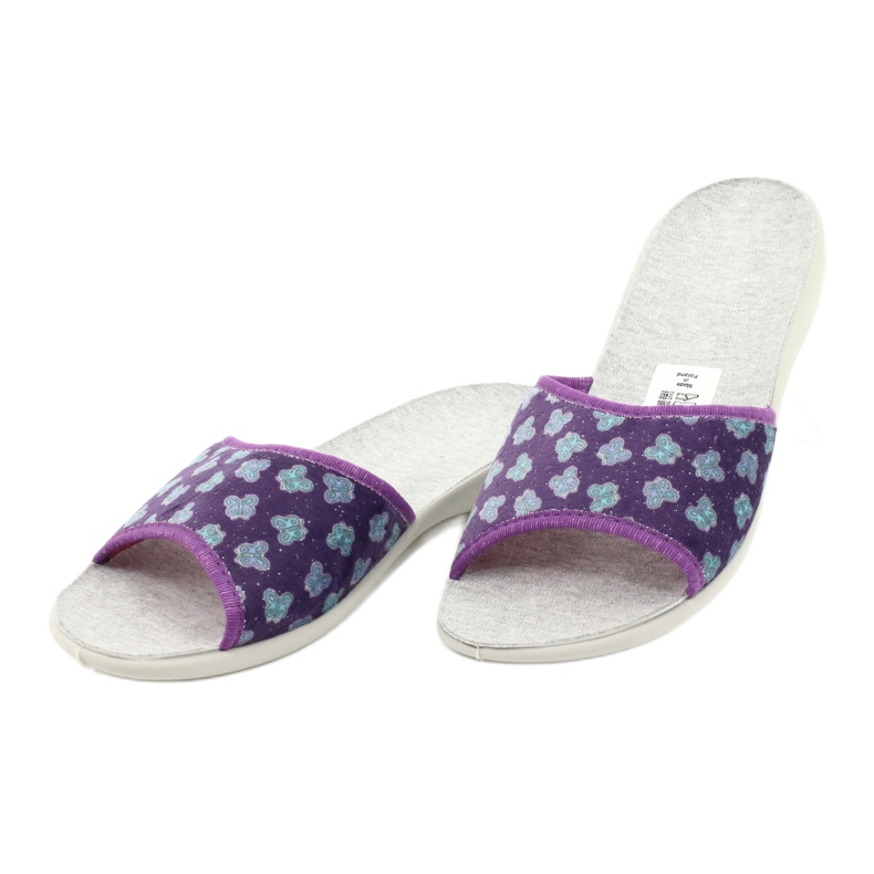 Pantofi de damă Befado pu 300D042 violet albastru gri 3