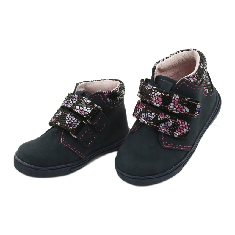 Ghete velcro fluture Mazurek 341 bleumarin albastru 2