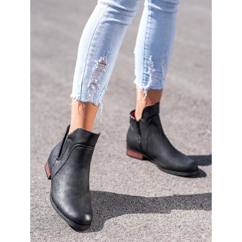 Goodin Cizme elegante cu fermoar negru 1