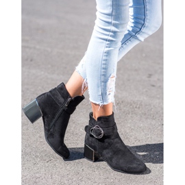 Goodin Cizme cu cataramă decorativă negru 1