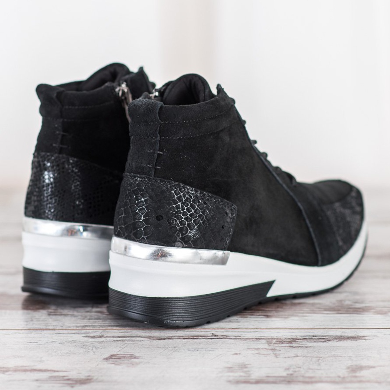 Filippo Ghete din piele cu cordon negru 1 Filippo Ghete din piele cu cordon negru 1