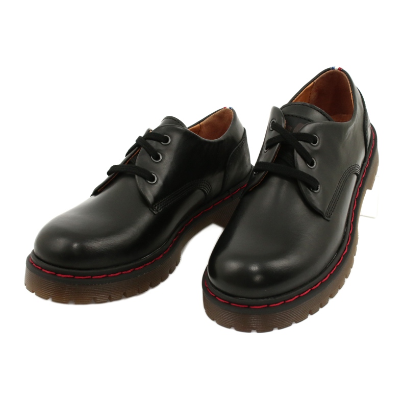 Cizme din piele neagră Lee Cooper LCJPL-20-01-021 negru 2