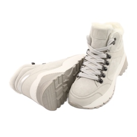 Ghete sport confortabile Lee Cooper LCJL-20-31-151 bej gri 3