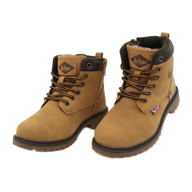 Lee Cooper KID CAMEL Trappers legați cu fermoar galben 2 Lee Cooper KID CAMEL Trappers legați cu fermoar galben 2