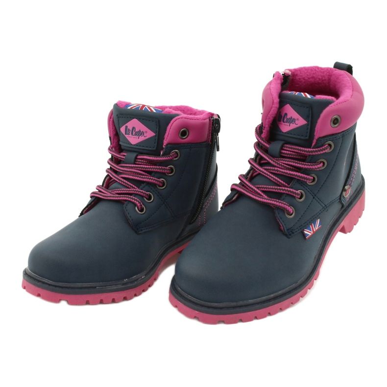 Lee Cooper Capcani pentru copii pe un glisor albastru bleumarin 2