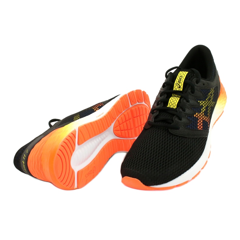 Pantofi de alergare Asics RoadHawk Ff 2 M 1011A136-005 negru albastru marin portocale galben 3