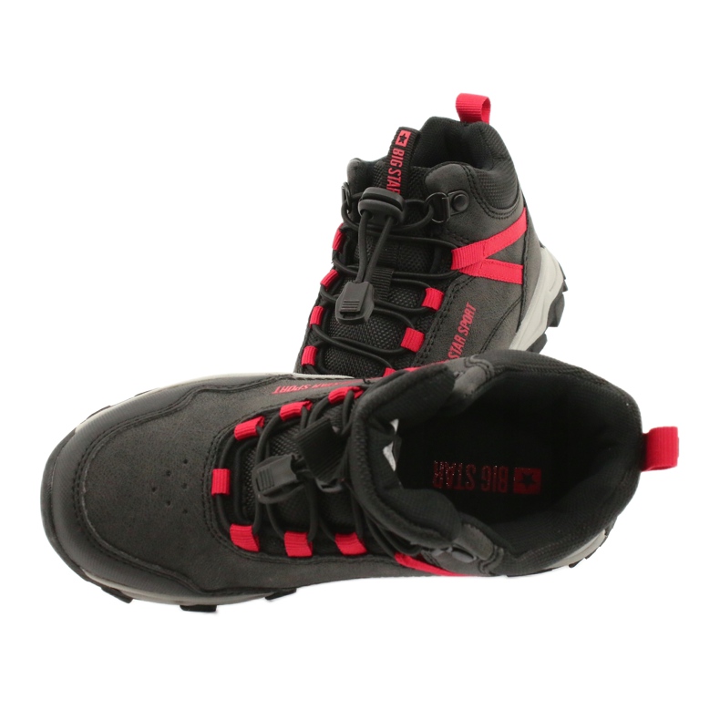 Big Star Pantofi sport pentru copii înalte negri GG374046 negru 4