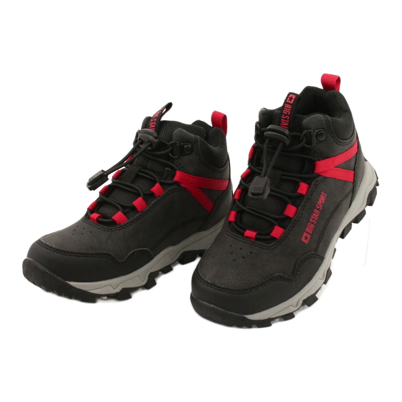 Big Star Pantofi sport pentru copii înalte negri GG374046 negru 2