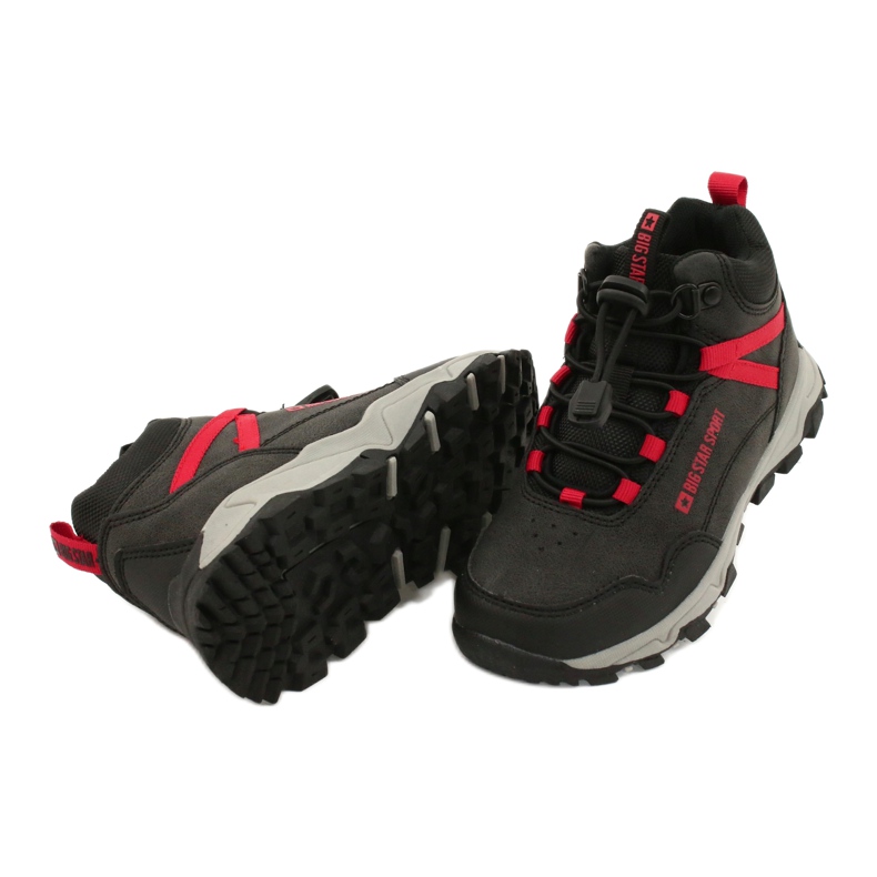 Big Star Pantofi sport pentru copii înalte negri GG374046 negru 3