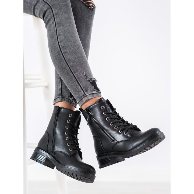 SHELOVET Muncitori cu zirconiu cubic negru 1